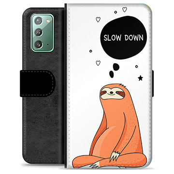 Samsung Galaxy Note20 Premium Plånboksfodral - Slow Down