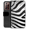 Samsung Galaxy Note20 Ultra Premium Plånboksfodral - Zebra