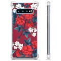 Samsung Galaxy S10 Hybridskal - Vintage Blommor