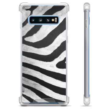 Samsung Galaxy S10 Hybridskal - Zebra