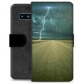 Samsung Galaxy S10 Premium Plånboksfodral - Storm