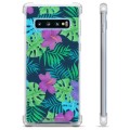 Samsung Galaxy S10+ Hybridskal - Tropiska Blommor