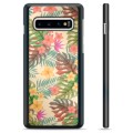 Samsung Galaxy S10+ Skyddsskal - Rosa Blommor