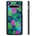 Samsung Galaxy S10+ Skyddsskal - Tropiska Blommor