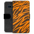 Samsung Galaxy S10 Premium Plånboksfodral - Tiger