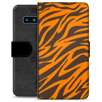 Samsung Galaxy S10 Premium Plånboksfodral - Tiger