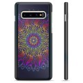 Samsung Galaxy S10 Skyddsskal - Färgrik Mandala