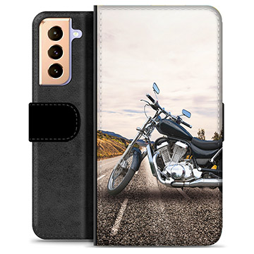 Samsung Galaxy S21+ 5G Premium Plånboksfodral - Motorcykel