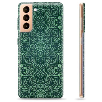 Samsung Galaxy S21+ 5G TPU-Skal - Grön Mandala