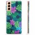 Samsung Galaxy S21+ 5G TPU-Skal - Tropiska Blommor