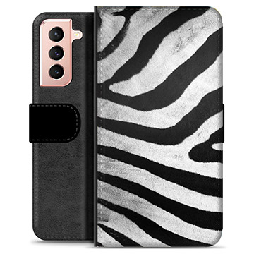 Samsung Galaxy S21 5G Premium Plånboksfodral - Zebra