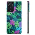 Samsung Galaxy S21 Ultra 5G TPU-Skal - Tropiska Blommor