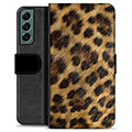 Samsung Galaxy S22+ 5G Premium Plånboksfodral - Leopard