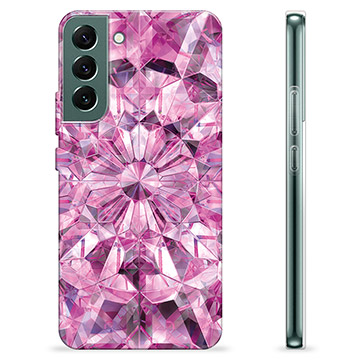 Samsung Galaxy S22+ 5G TPU-Skal - Rosa Kristall