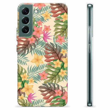 Samsung Galaxy S22+ 5G TPU-Skal - Rosa Blommor