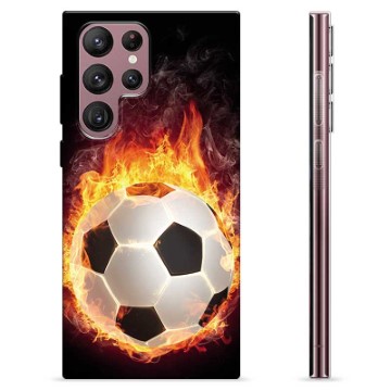 Samsung Galaxy S22 Ultra 5G TPU-Skal - Fotbollsflamma