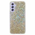 Samsung Galaxy S23 FE Glitter Flakes TPU-skal - Guld