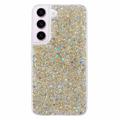 Samsung Galaxy S23 Glitter Flakes TPU-skal - Guld