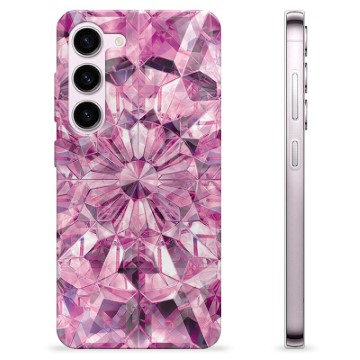 Samsung Galaxy S23 5G TPU-Skal - Rosa Kristall