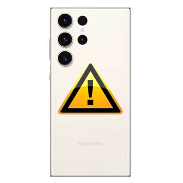 Samsung Galaxy S23 Ultra 5G Bak Skal Reparation - Kräm