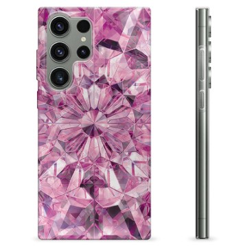 Samsung Galaxy S23 Ultra 5G TPU-Skal - Rosa Kristall