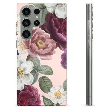 Samsung Galaxy S23 Ultra 5G TPU-Skal - Romantiska Blommor