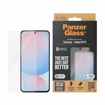 Samsung Galaxy S24 FE PanzerGlass Ultra-Wide Fit EasyAligner Skärmskydd - 9H - Genomskinlig