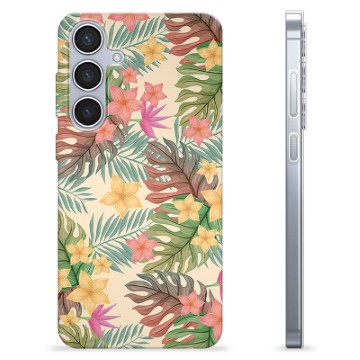 Samsung Galaxy S24+ TPU-Skal - Rosa Blommor