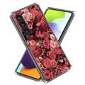 Samsung Galaxy S24 Stiligt Ultra-Slim TPU-skal - Röda Blommor