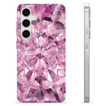 Samsung Galaxy S24 TPU-Skal - Rosa Kristall