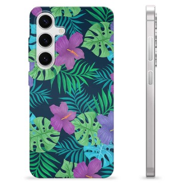 Samsung Galaxy S24 TPU-Skal - Tropiska Blommor