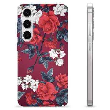 Samsung Galaxy S24 TPU-Skal - Vintage Blommor