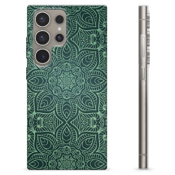 Samsung Galaxy S24 Ultra TPU-Skal - Grön Mandala