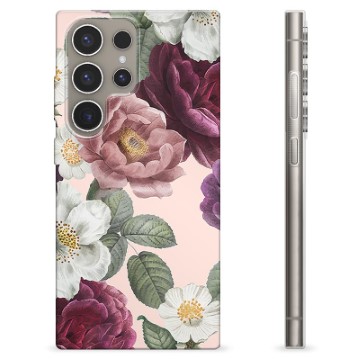 Samsung Galaxy S24 Ultra TPU-Skal - Romantiska Blommor