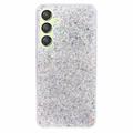 Samsung Galaxy S24+ Glitter Flakes TPU-skal - Silver