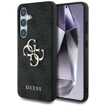 Samsung Galaxy S25 Guess 4G Big Metal Logo Hybrid Skal - Svart