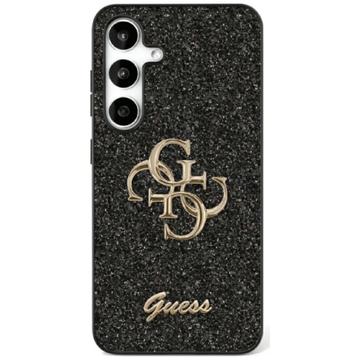 Samsung Galaxy S25 Guess Fixed Glitter 4G Metal Logo Skal - Svart