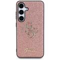 Samsung Galaxy S25 Guess Fixed Glitter 4G Metal Logo Skal