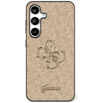 Samsung Galaxy S25 Guess Fixed Glitter 4G Metal Logo Skal - Guld