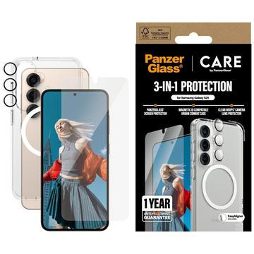 Samsung Galaxy S25 PanzerGlass Care Flagship 3-i-1-paket - Klar