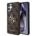 Samsung Galaxy S25 Ultra Guess 4G Big Metal Logo Hybrid Skal - Brun