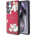 Samsung Galaxy S25 Ultra Guess Grained Printed Flower Pattern Skal - MagSafe-kompatibelt