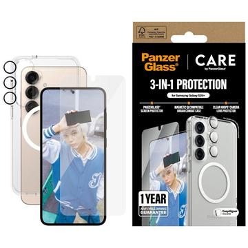 Samsung Galaxy S25+ PanzerGlass Care Flagship 3-i-1-paket - Klar