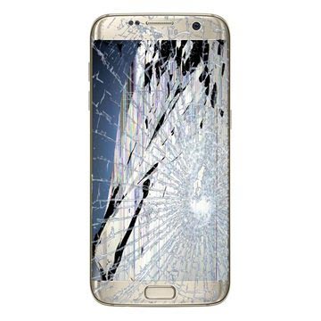 Samsung Galaxy S7 Edge LCD-display & Pekskärm Reparation (GH97-18533C) - Guld