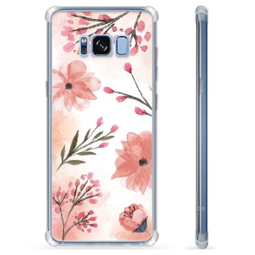 Samsung Galaxy S8 Hybridskal - Rosa Blommor