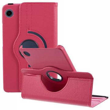 Samsung Galaxy Tab A9 360 Roterande Foliofodral - Varm Rosa