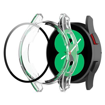 Samsung Galaxy Watch FE Plastskal med Härdat Glas Skärmskydd - 40mm - Klar