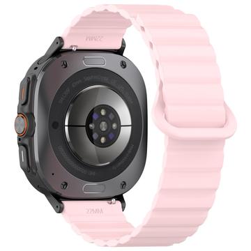 Samsung Galaxy Watch Ultra Magnetisk Silikon Sportrem - 47mm - Rosa