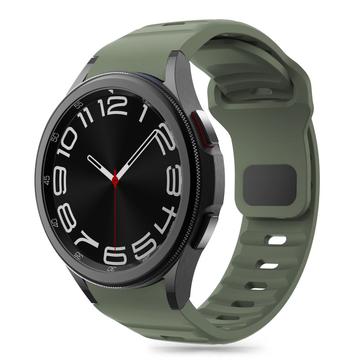 Samsung Galaxy Watch4/5/5 Pro/6/7/FE Tech-Protect IconBand Line silikonarmband - Mörk grön