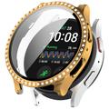 Samsung Galaxy Watch7 Strass Dekorativa Skal med Skärmskydd - 40mm - Guld